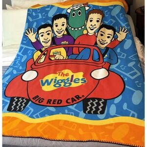 The Wiggles Big Red Car Fleece Throw Blanket 46x63 Original Cast Dorothy
